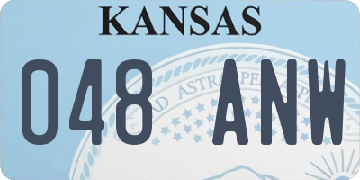 KS license plate 048ANW