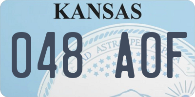 KS license plate 048AOF