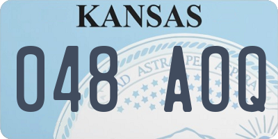 KS license plate 048AOQ