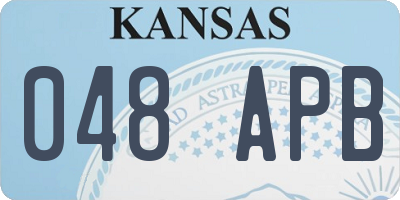 KS license plate 048APB