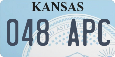 KS license plate 048APC