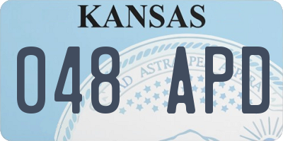 KS license plate 048APD