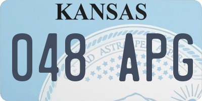 KS license plate 048APG