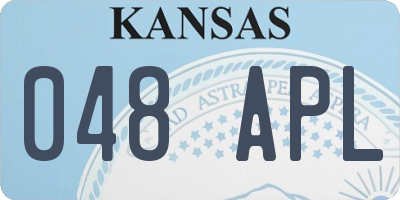 KS license plate 048APL