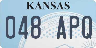 KS license plate 048APQ