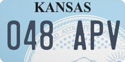 KS license plate 048APV