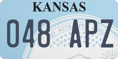 KS license plate 048APZ