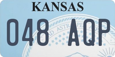 KS license plate 048AQP