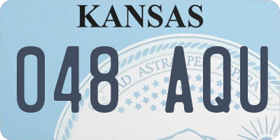 KS license plate 048AQU