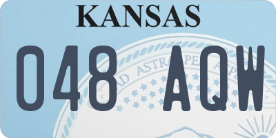 KS license plate 048AQW