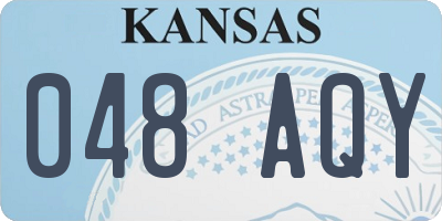 KS license plate 048AQY