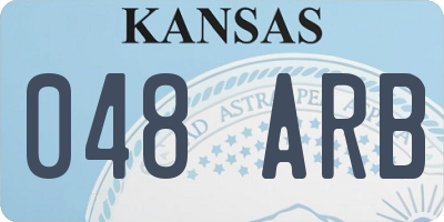 KS license plate 048ARB