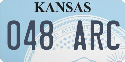 KS license plate 048ARC