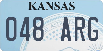 KS license plate 048ARG