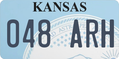 KS license plate 048ARH