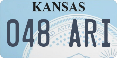 KS license plate 048ARI