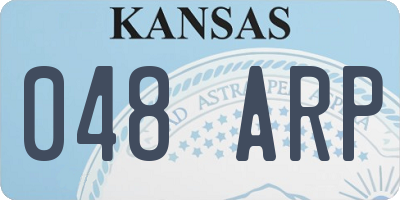 KS license plate 048ARP