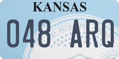 KS license plate 048ARQ