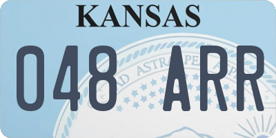 KS license plate 048ARR
