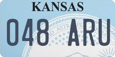 KS license plate 048ARU