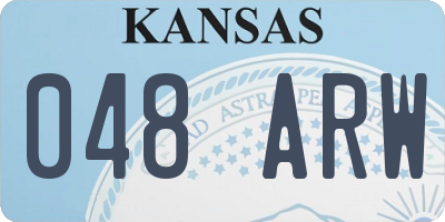 KS license plate 048ARW