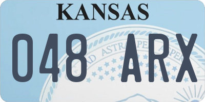 KS license plate 048ARX