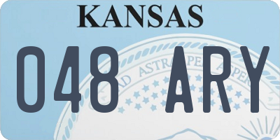 KS license plate 048ARY