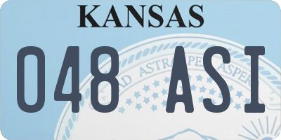 KS license plate 048ASI