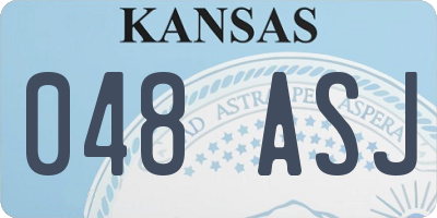 KS license plate 048ASJ