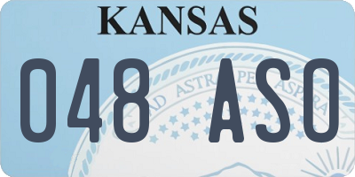 KS license plate 048ASO