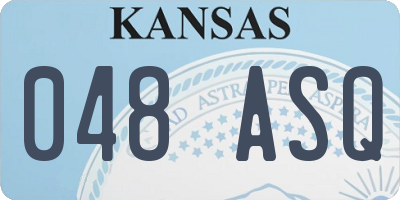 KS license plate 048ASQ