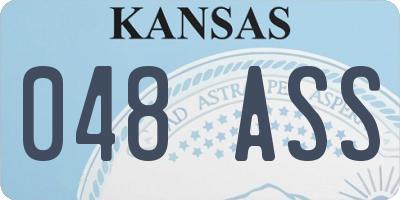 KS license plate 048ASS