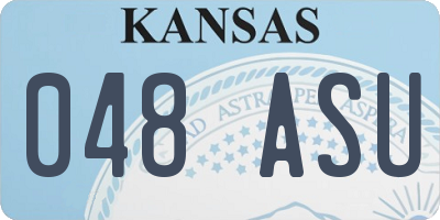 KS license plate 048ASU
