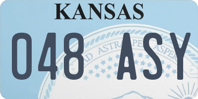 KS license plate 048ASY