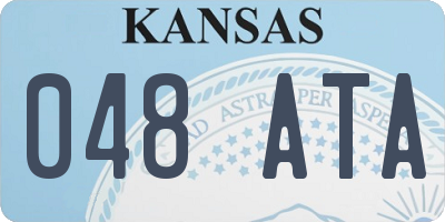 KS license plate 048ATA