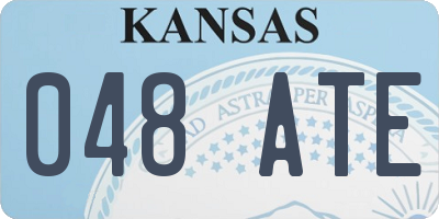 KS license plate 048ATE