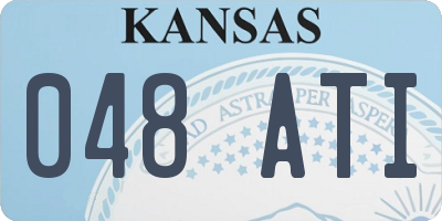 KS license plate 048ATI