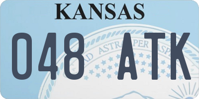 KS license plate 048ATK