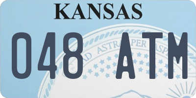 KS license plate 048ATM