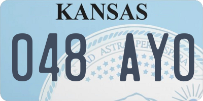 KS license plate 048AYO