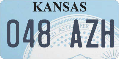 KS license plate 048AZH