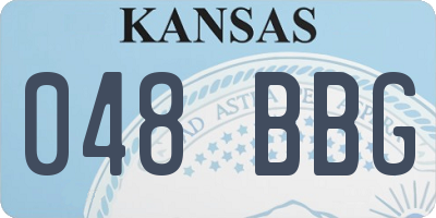 KS license plate 048BBG