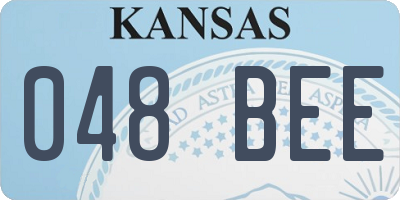 KS license plate 048BEE