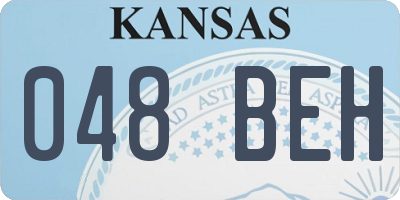 KS license plate 048BEH
