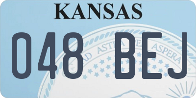 KS license plate 048BEJ
