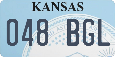 KS license plate 048BGL