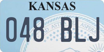 KS license plate 048BLJ