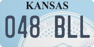 KS license plate 048BLL