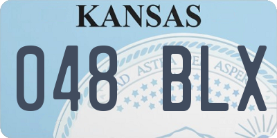KS license plate 048BLX