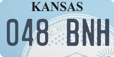 KS license plate 048BNH